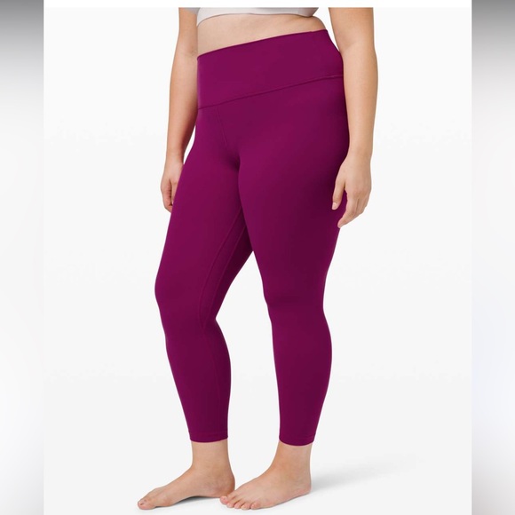 Lululemon Align Pant Il 25" Deep Fuschia 2020 Yoga Workout Size 8 Gym - Picture 2 of 10